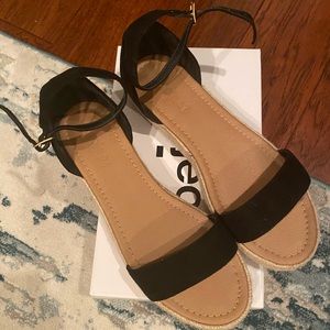 Super cute - gently used black sandals